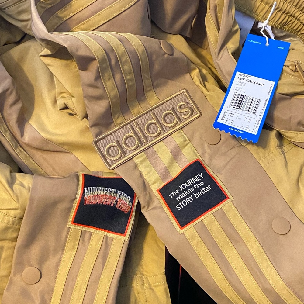 Adidas x Midwestern Kids button down pants. Never worn, tags intact.